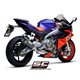 APRILIA RS 660 (2020 - 2024) Línea de escape completa 2-1 acero inoxidable, con escape SC1-R carbono