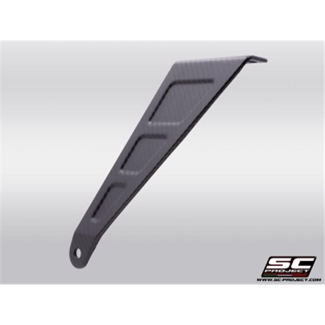 APRILIA RS 660 (2020 - 2024) Soporte de fibra de carbono, compatible con líneas completas 2-1 de acero inoxidable (verificar com