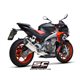 APRILIA TUONO 660 (2021 - 2024) Línea de escape completa 2-1 acero inoxidable, con escape SC1-R titanio