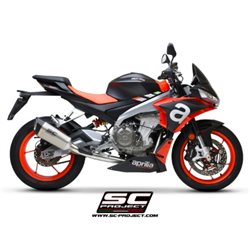 APRILIA TUONO 660 (2021 - 2024) Línea de escape completa 2-1 acero inoxidable, con escape SC1-R titanio