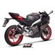 APRILIA RS 457 (2024 - 2025) Línea de escape completa 2-1 acero inoxidable, con escape SC1-S carbono