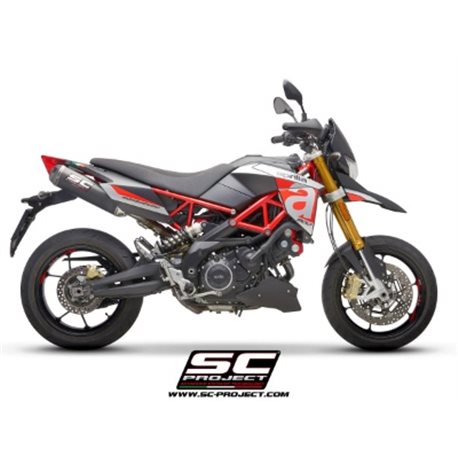 APRILIA DORSODURO 900 (2017 - 2020) Par de escapes SC1-M carbono