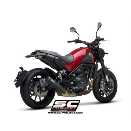 BENELLI LEONCINO 500 (2017 - 2020) - Trail Escape Conico 70s acero inoxidable, negro mate