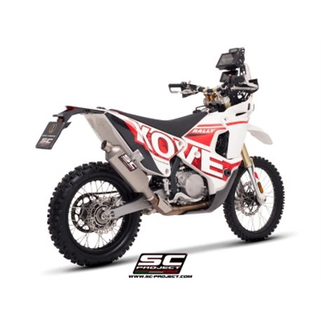 KOVE 450 RALLY (2023 - 2025) Escape Rally Raid titanio