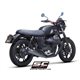 MOTO GUZZI V7 III (2017 - 2020) Par de escapes Conico 70s acero inoxidable, negro mate