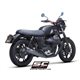 MOTO GUZZI V7 III (2017 - 2020) Par de escapes Conico Racer acero inoxidable, negro mate