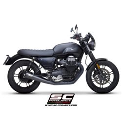 MOTO GUZZI V7 III (2017 - 2020) Par de escapes Conico 70s acero inoxidable, negro mate