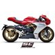 MV AGUSTA SUPERVELOCE 800 (2019 - 2024) Escape S1 titanio, tubo de enlace en secciones soldadas