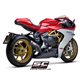 MV AGUSTA SUPERVELOCE 800 (2019 - 2024) Escape Conico 70s acero inoxidable, negro mate