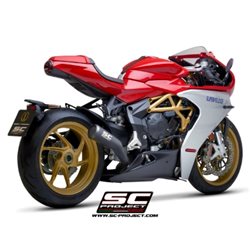 MV AGUSTA SUPERVELOCE 800 (2019 - 2024) Escape Conico 70s acero inoxidable, negro mate