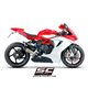 MV AGUSTA F3 800 (2017 - 2024) - EAS ABS - RC Escape S1 titanio, tubo de enlace en secciones soldadas