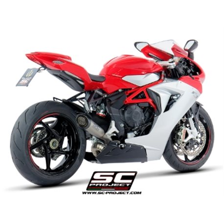 MV AGUSTA F3 675 (2017 - 2022) - EAS ABS - RC Escape S1 titanio, tubo de enlace en secciones soldadas