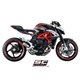 MV AGUSTA BRUTALE (2016 - 2024) - 675 - 800 - RR Escape CR-T titanio, tubo de enlace en secciones soldadas