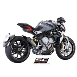 MV AGUSTA BRUTALE 800 (2012 - 2015) Escape S1 titanio, tubo de enlace en secciones soldadas