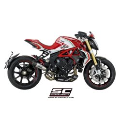 MV AGUSTA DRAGSTER 800 Escape S1 titanio, tubo de enlace en secciones soldadas