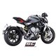 MV AGUSTA BRUTALE 675 (2011 - 2015) Escape S1 titanio, tubo de enlace en secciones soldadas