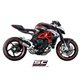 MV AGUSTA RIVALE Escape S1 titanio, tubo de enlace en secciones soldadas