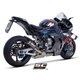 BMW M 1000 RR (2020 - 2024) Escape CR-T carbono, con malla antipiedras