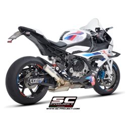 BMW S 1000 RR (2025) Escape CR-T titanio, con malla antipiedras