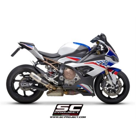 BMW S 1000 RR (2020 - 2022) - Euro 5 Escape CR-T titanio, con malla antipiedras