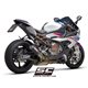 BMW S 1000 RR (2020 - 2022) - Euro 5 Escape CR-T carbono, con malla antipiedras