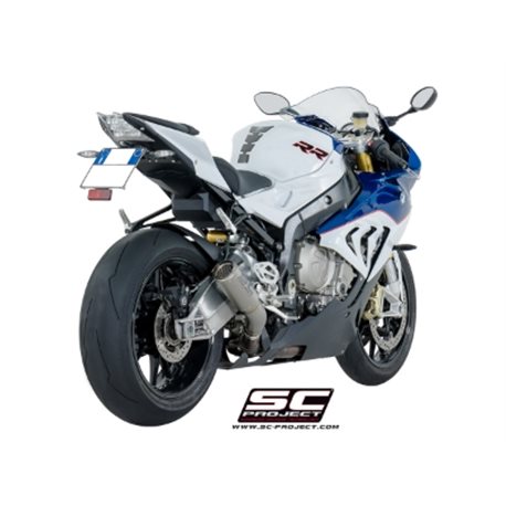 BMW S 1000 RR (2015 - 2016) Escape CR-T titanio, con malla antipiedras