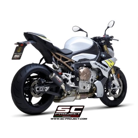 BMW S 1000 R (2025) CR-T carbon exhaust, with stoneguard grid