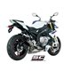 BMW S 1000 R (2017 - 2020) Escape CR-T titanio, con malla antipiedras