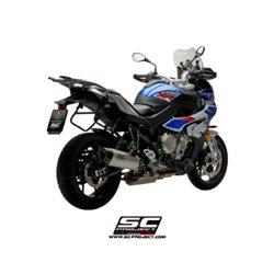 BMW S 1000 XR (2017 - 2019) Escape SC1-R titanio, posición baja