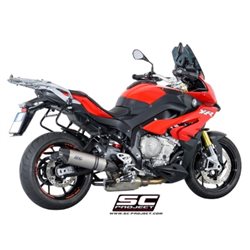 BMW S 1000 XR (2017 - 2019) Escape Oval titanio, posición baja