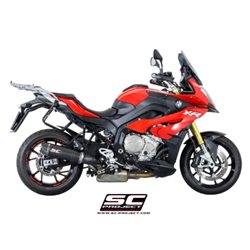 BMW S 1000 XR (2015 - 2016) Escape Oval carbono, posición baja