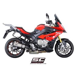 BMW S 1000 XR (2015 - 2016) Escape Oval titanio, posición baja