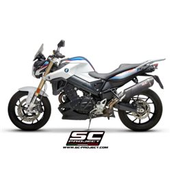 BMW F 800 R (2009 - 2016) Escape Oval carbono