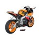 HONDA CBR1000RR (2008 - 2013) Escape Oval carbono