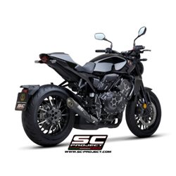 HONDA CB1000R (2021 - 2025) Escape S1 titanio, negro mate