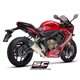 HONDA CBR650R (2019 - 2020) Línea de escape completa 4-1 acero inoxidable, con escape SC1-R titanio