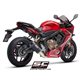 HONDA CBR650R (2019 - 2020) Línea de escape completa 4-1 acero inoxidable, con escape SC1-M carbono