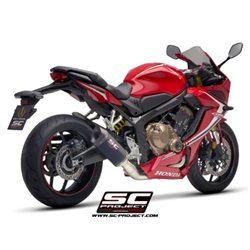 HONDA CBR650R (2019 - 2020) Línea de escape completa 4-1 acero inoxidable, con escape SC1-M carbono