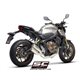 HONDA CB650R (2019 - 2020) Línea de escape completa 4-1 acero inoxidable, con escape Twin CR-T titanio