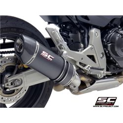 HONDA CB600F HORNET (2007 - 2016) Escape Oval carbono