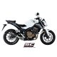 HONDA CBR500R (2017 - 2018) Escape Oval carbono