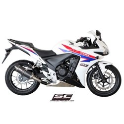 HONDA CBR500R (2012 - 2016) Escape Oval carbono