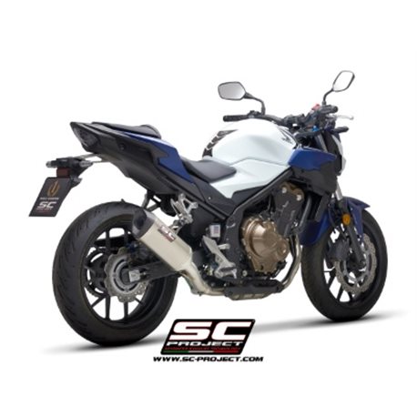 HONDA CB500 (2021 - 2024) - F - X - Euro 6 Escape SC1-M titanio