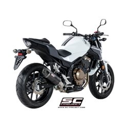 HONDA CB500 (2017 - 2018) - X - F Escape Oval carbono