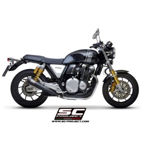 HONDA CB1100 (2017 - 2020) - RS - EX Par de escapes Conico 70s acero inoxidable, negro mate