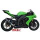 KAWASAKI NINJA ZX-10R (2008 - 2010) Escape Oval carbono