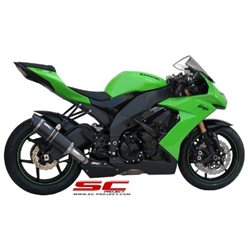 KAWASAKI NINJA ZX-10R (2008 - 2010) Escape Oval carbono