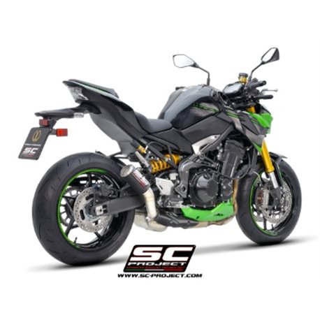 KAWASAKI Z900 (2020 - 2024) - Euro 5 Escape CR-T carbono, con malla antipiedras