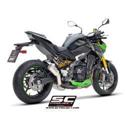 KAWASAKI Z900 (2020 - 2024) - Euro 6 Escape CR-T titanio, con malla antipiedras