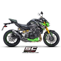 KAWASAKI Z900 (2020 - 2024) - Euro 10 Escape S1 titanio, negro mate